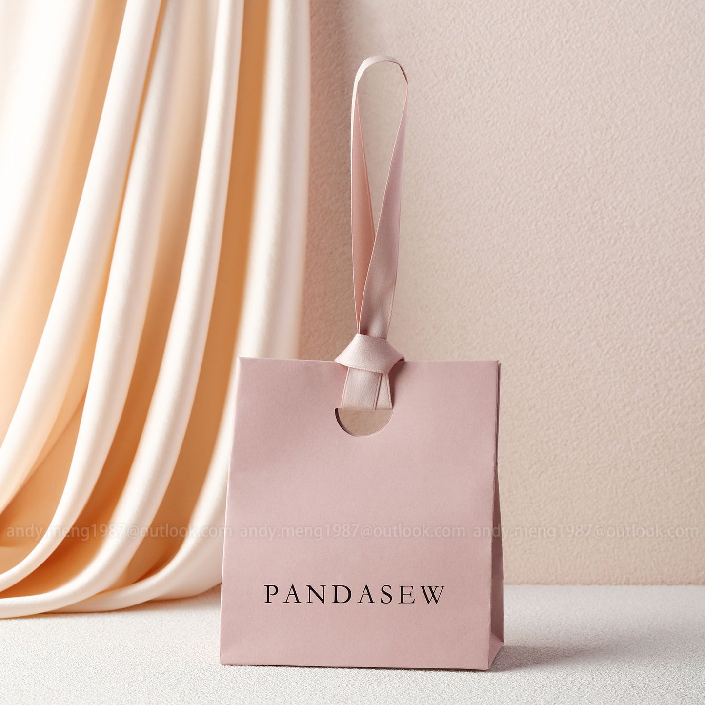 rose pink gift bags, small paper bag 13x15cm