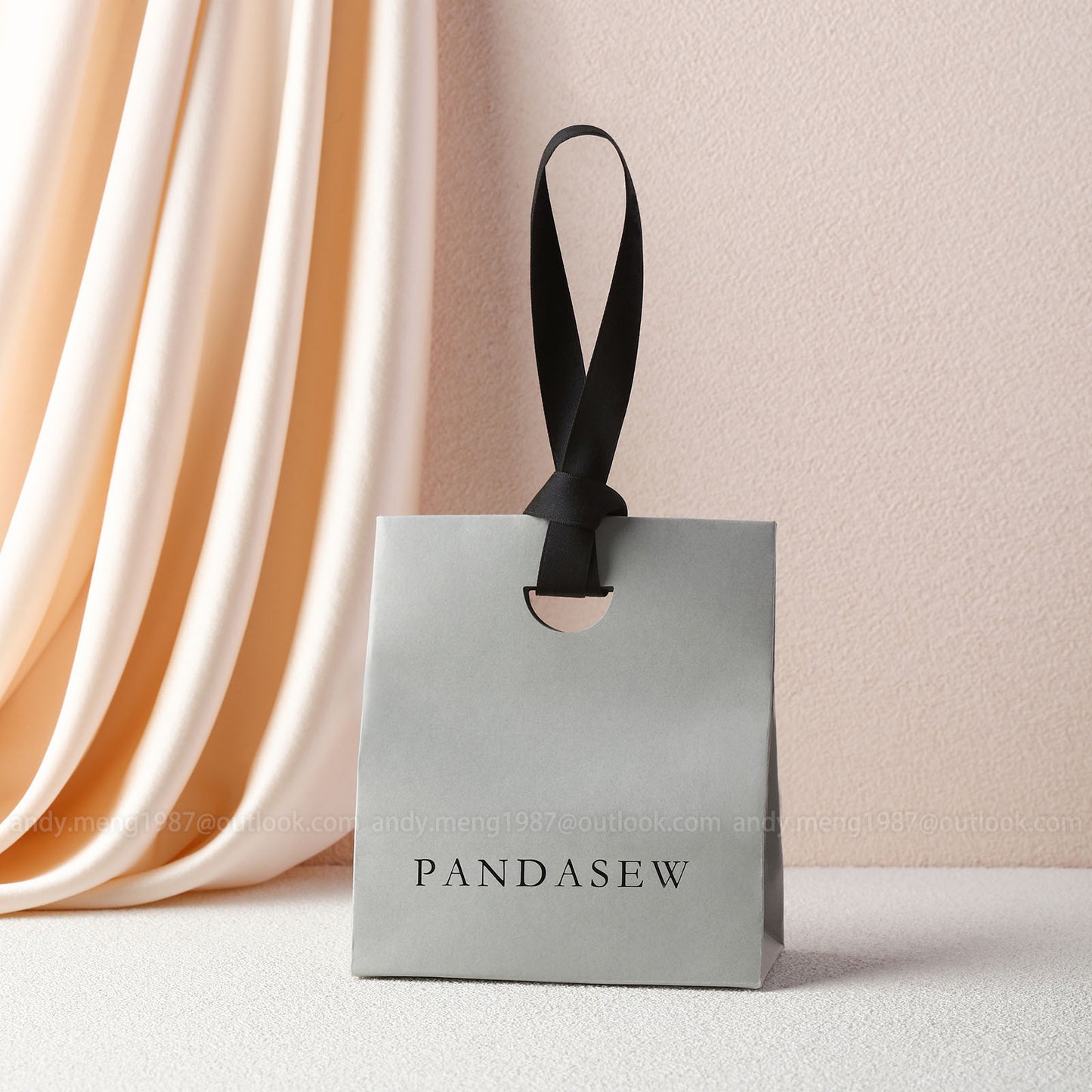 gray paper party bags small size