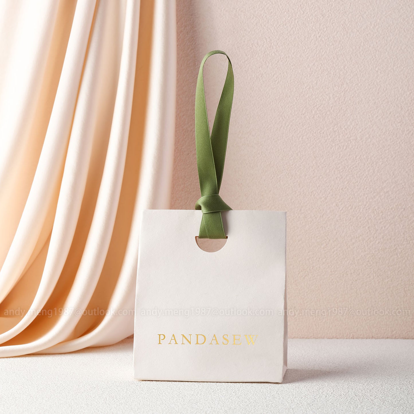 ivory paper gift bags, small paper bag 13x15cm