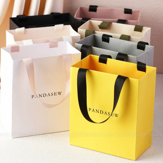 high quality paper bags engrave logo