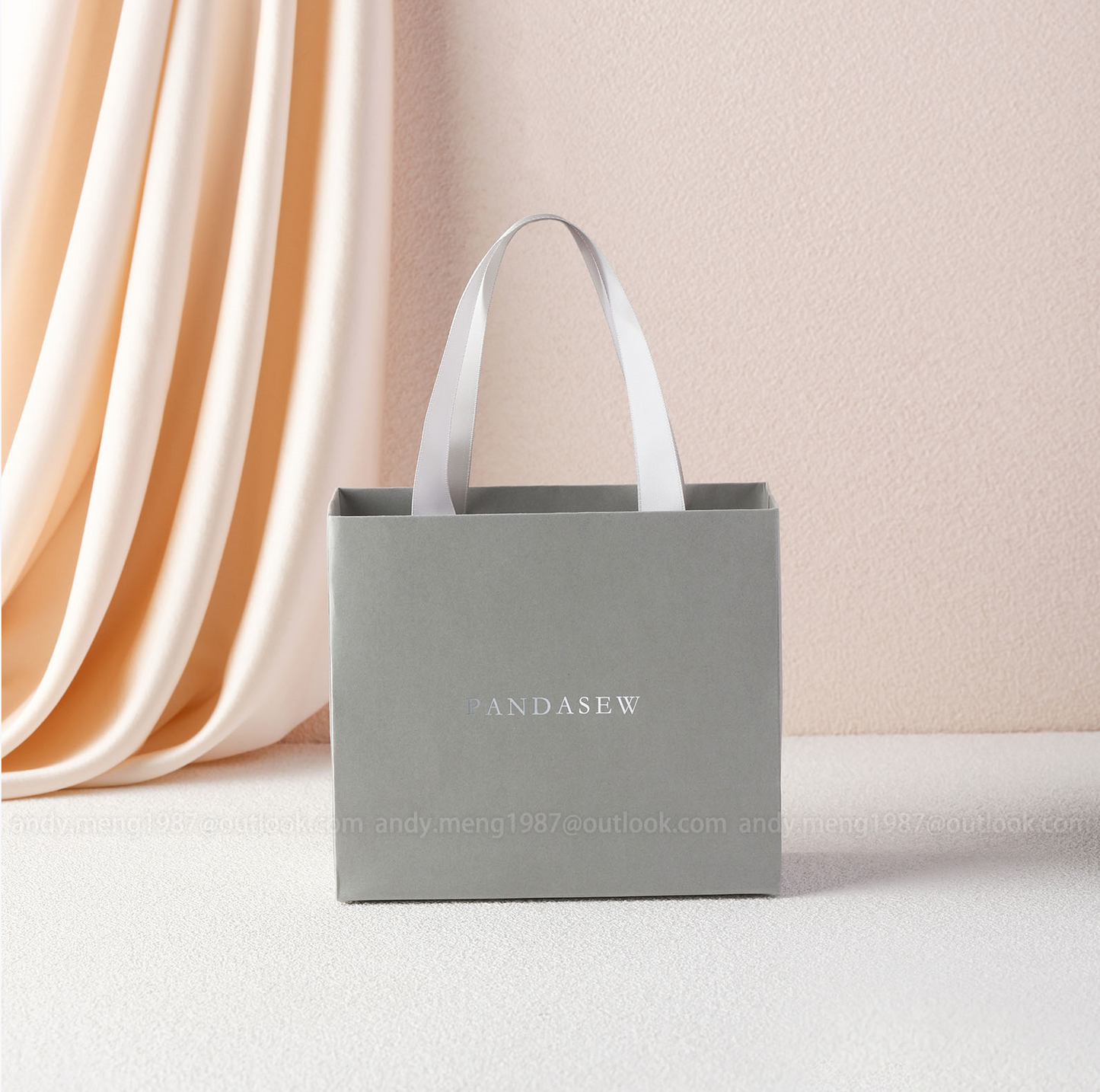 paper bag design, custom size and logo