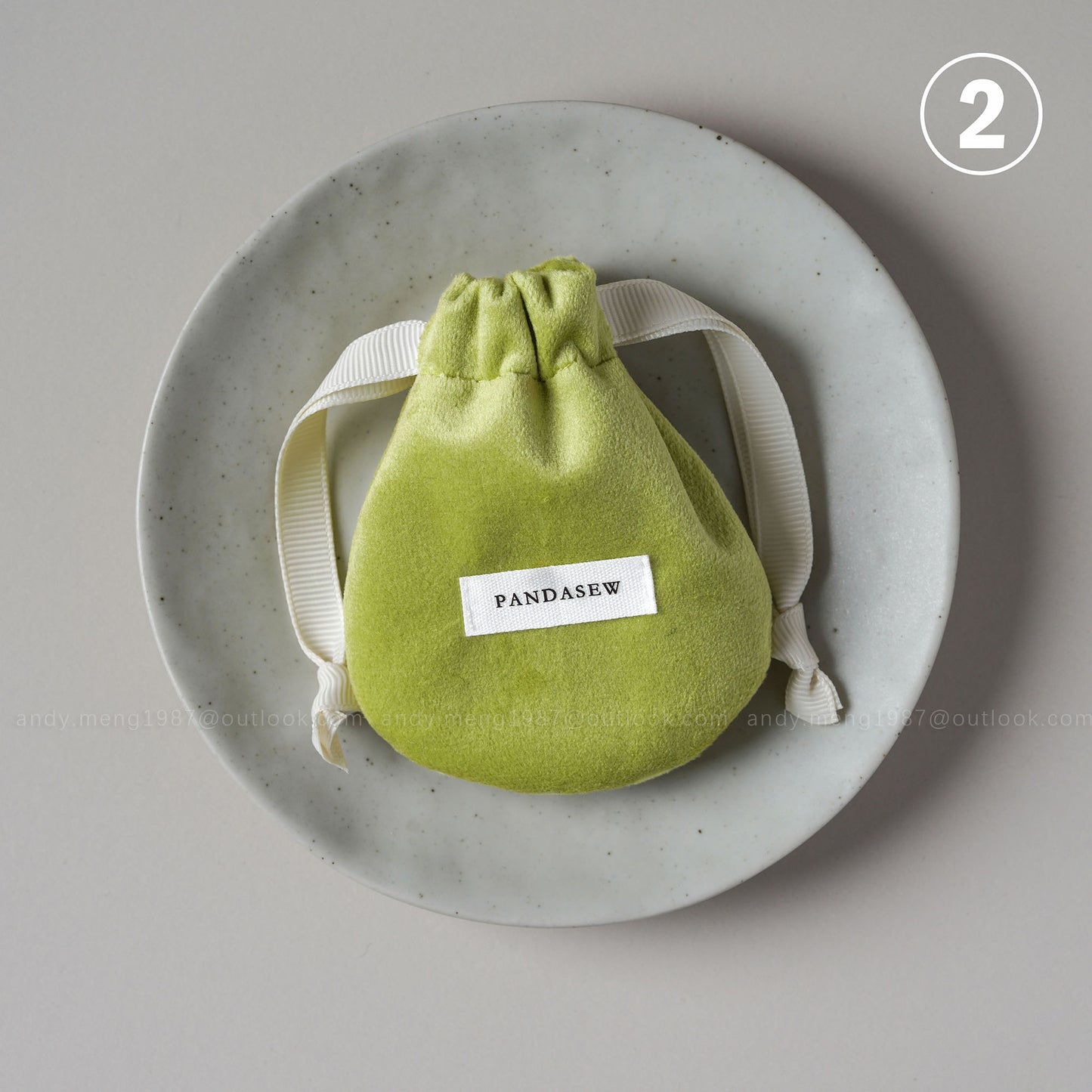 chic velvet jewelry bag small drawstring pouch in green