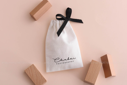 personalized jewelry packaging, wedding favor cotton bag
