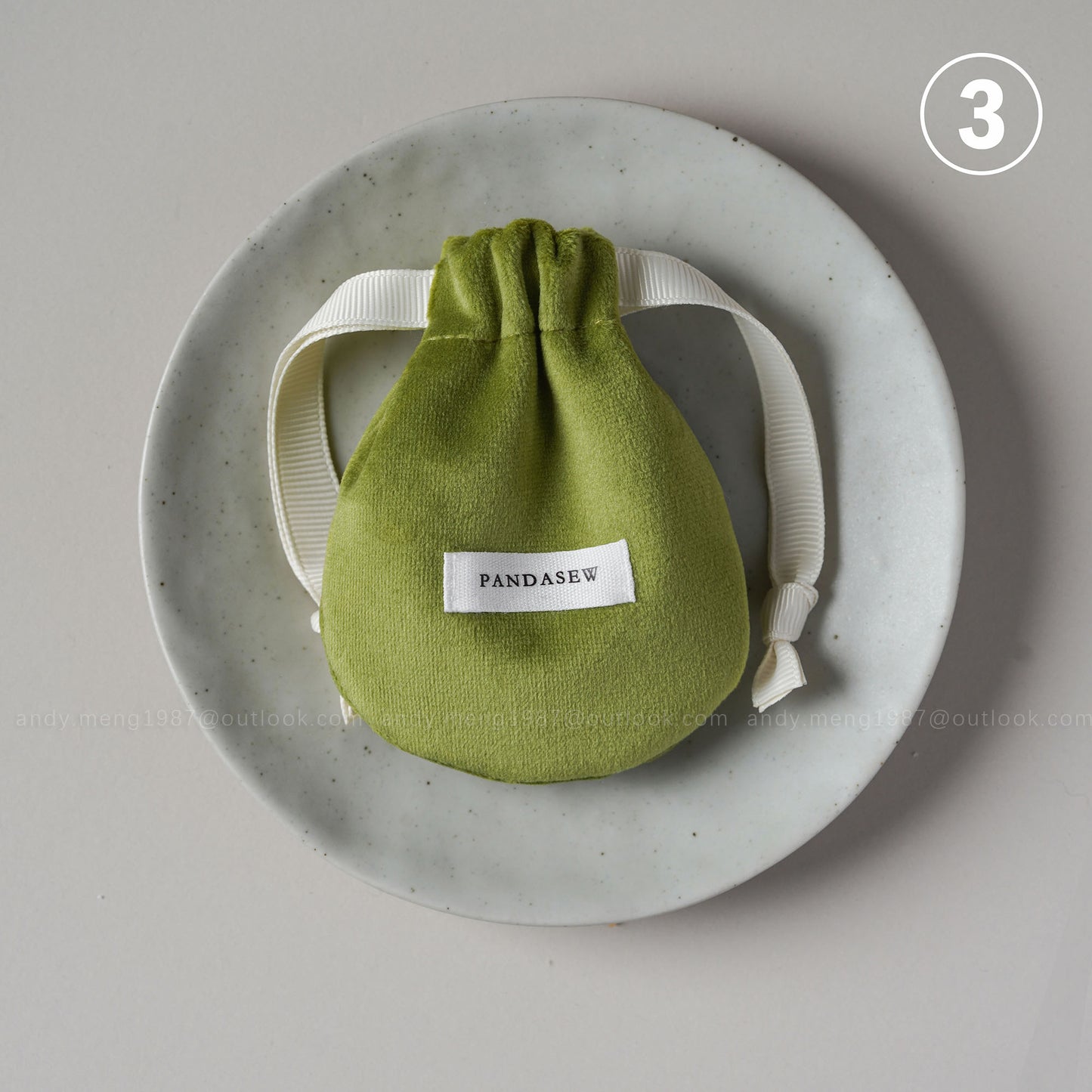 chic velvet jewelry bag small drawstring pouch in dark green