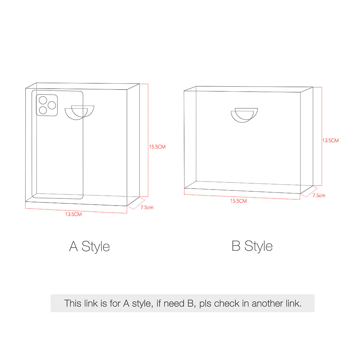 vertical and horizontal paper bag