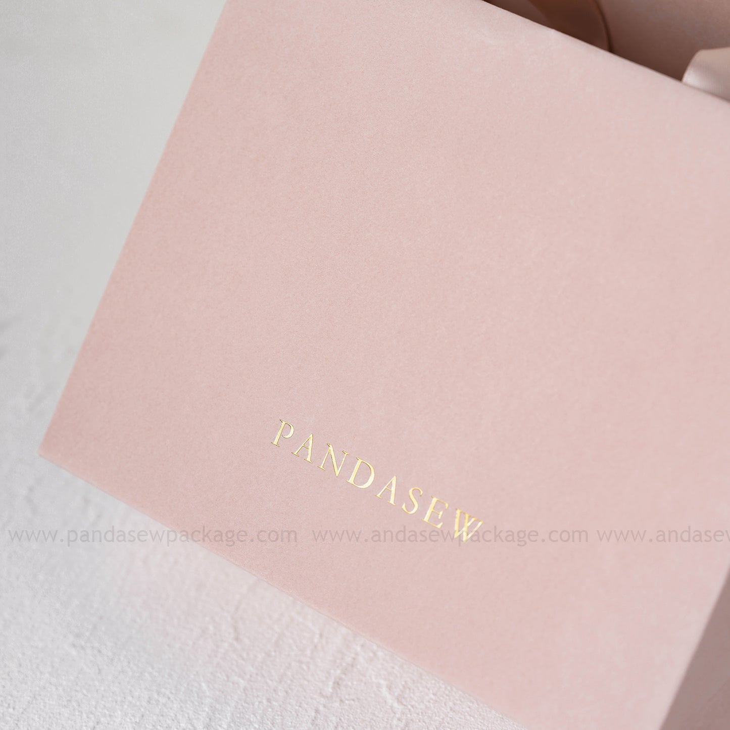 Pandasew debossed logo customized package