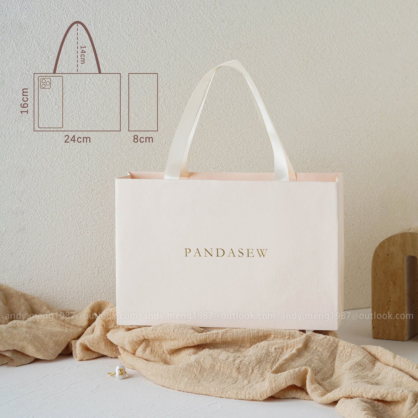 6x10 inches midle size beautiful paper bags