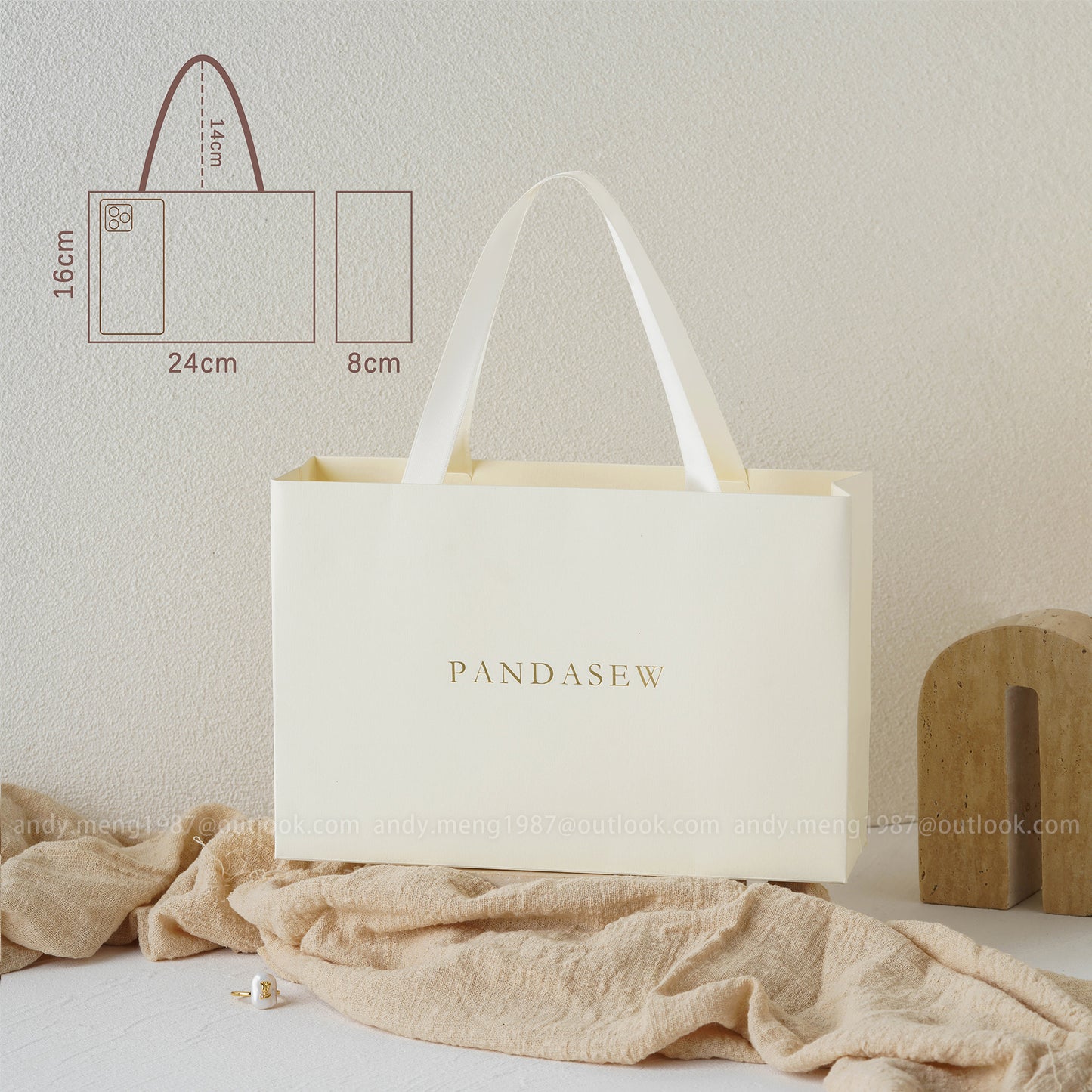 midle size beautiful paper bags