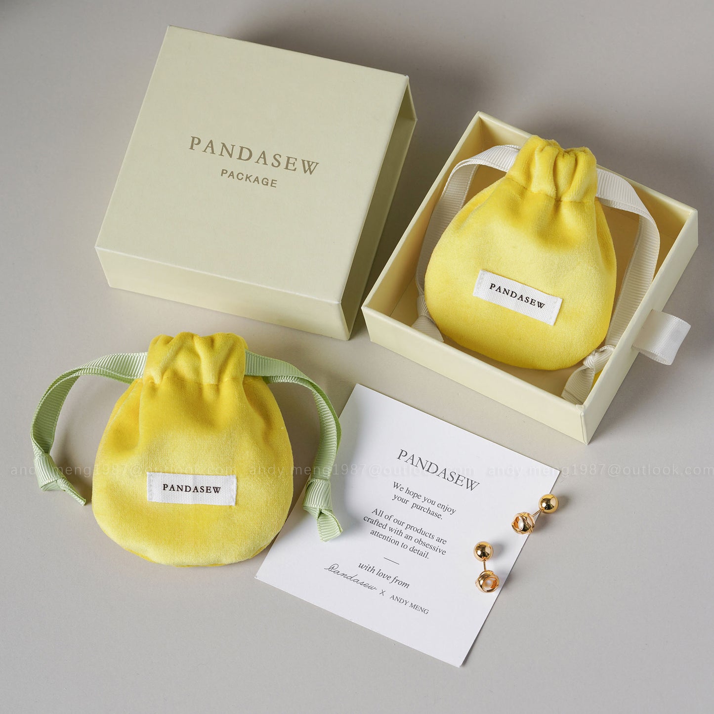 7x8cm velvet bag with logo print on label, premium gift bag