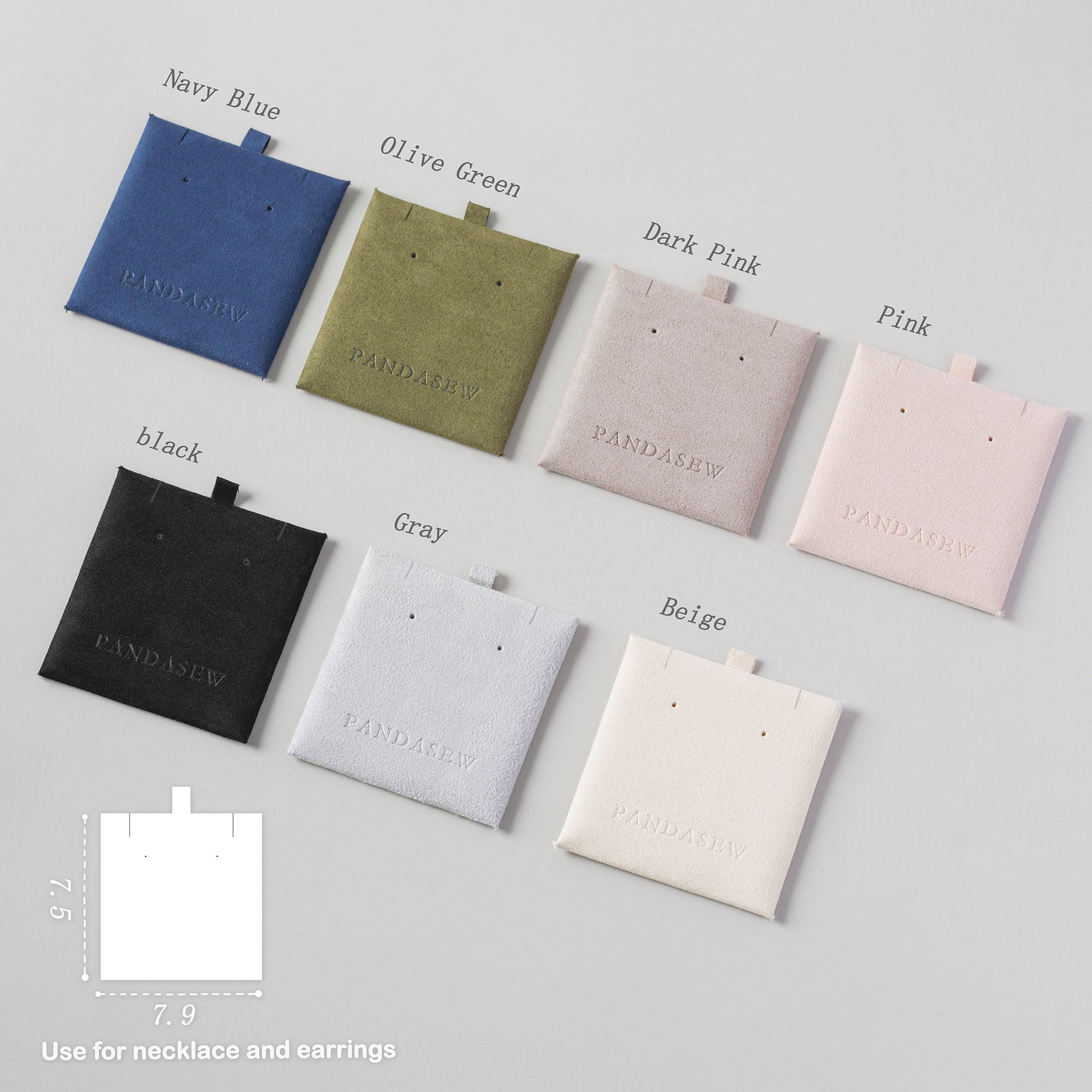 necklace and earring pad custom logo