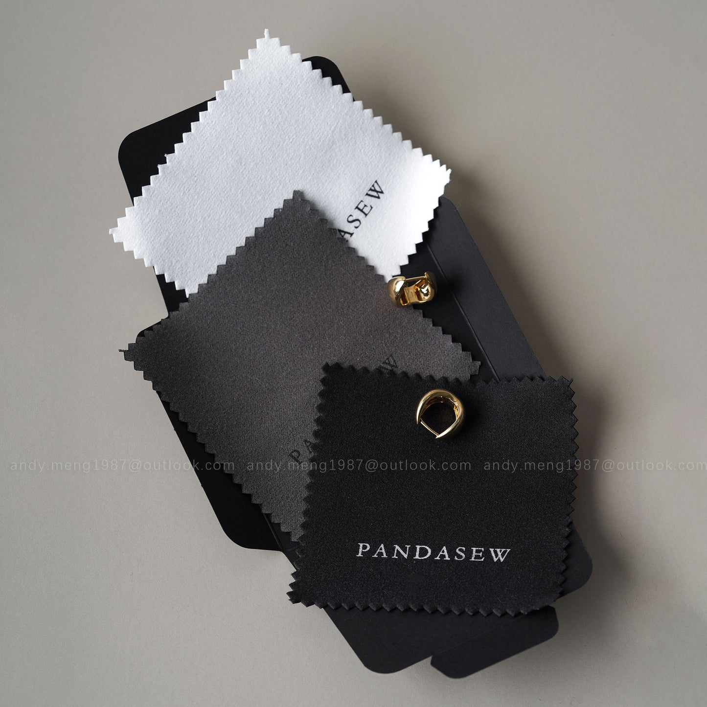 Pandasew customized Stylish packaging for silver-polishing cloth and outside case