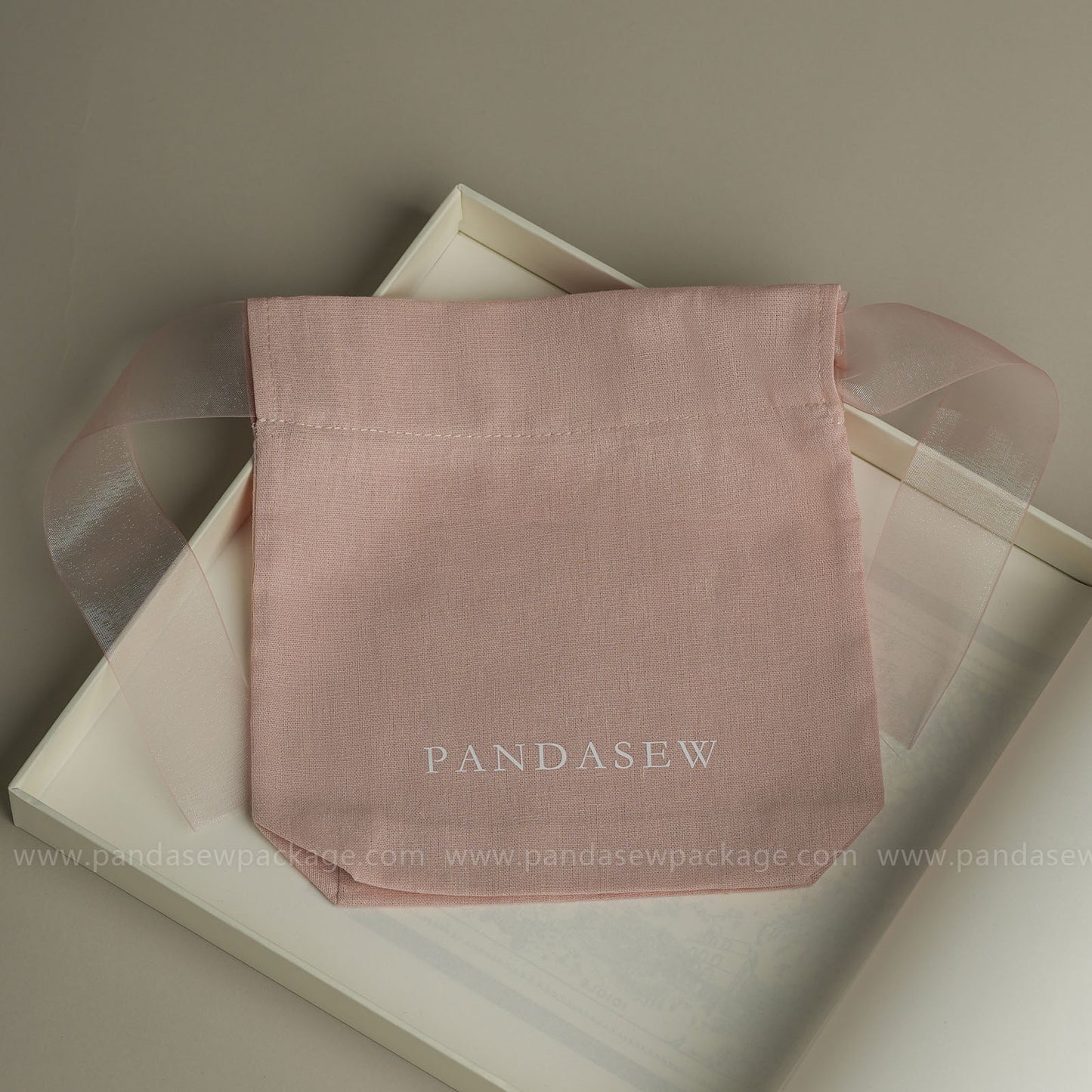 dark pink jewelry Pouch print logo, customized chic gift bag
