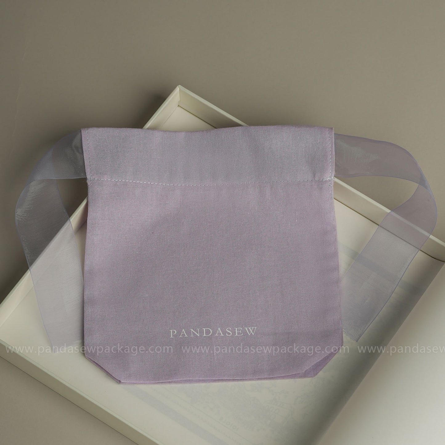 purple jewelry Pouch print logo, customized chic gift bag