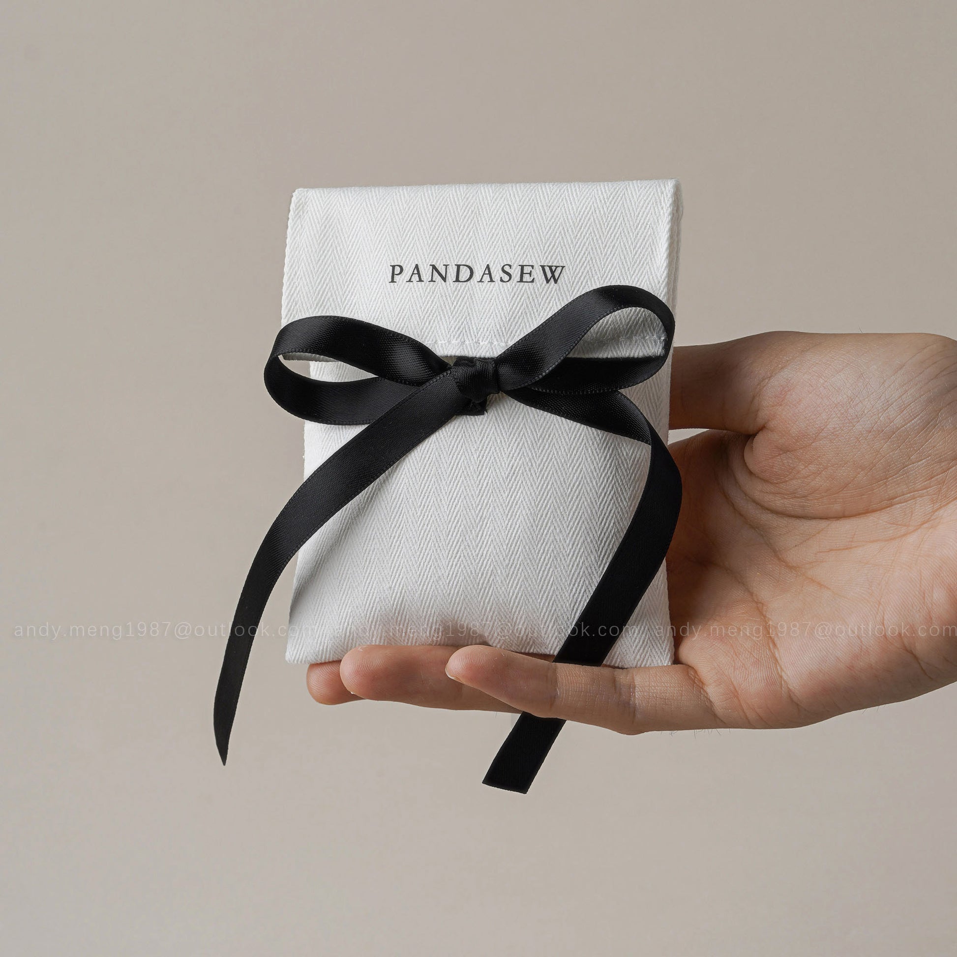 Small gift package idea, jewelry packaging handmade flap bag print logo