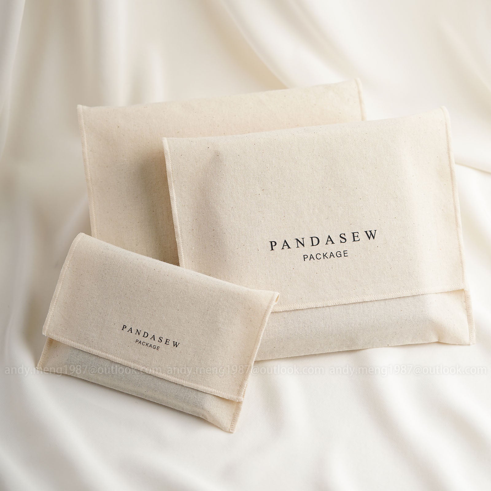 Pure cotton envelope bag printed logo, large flap bag
