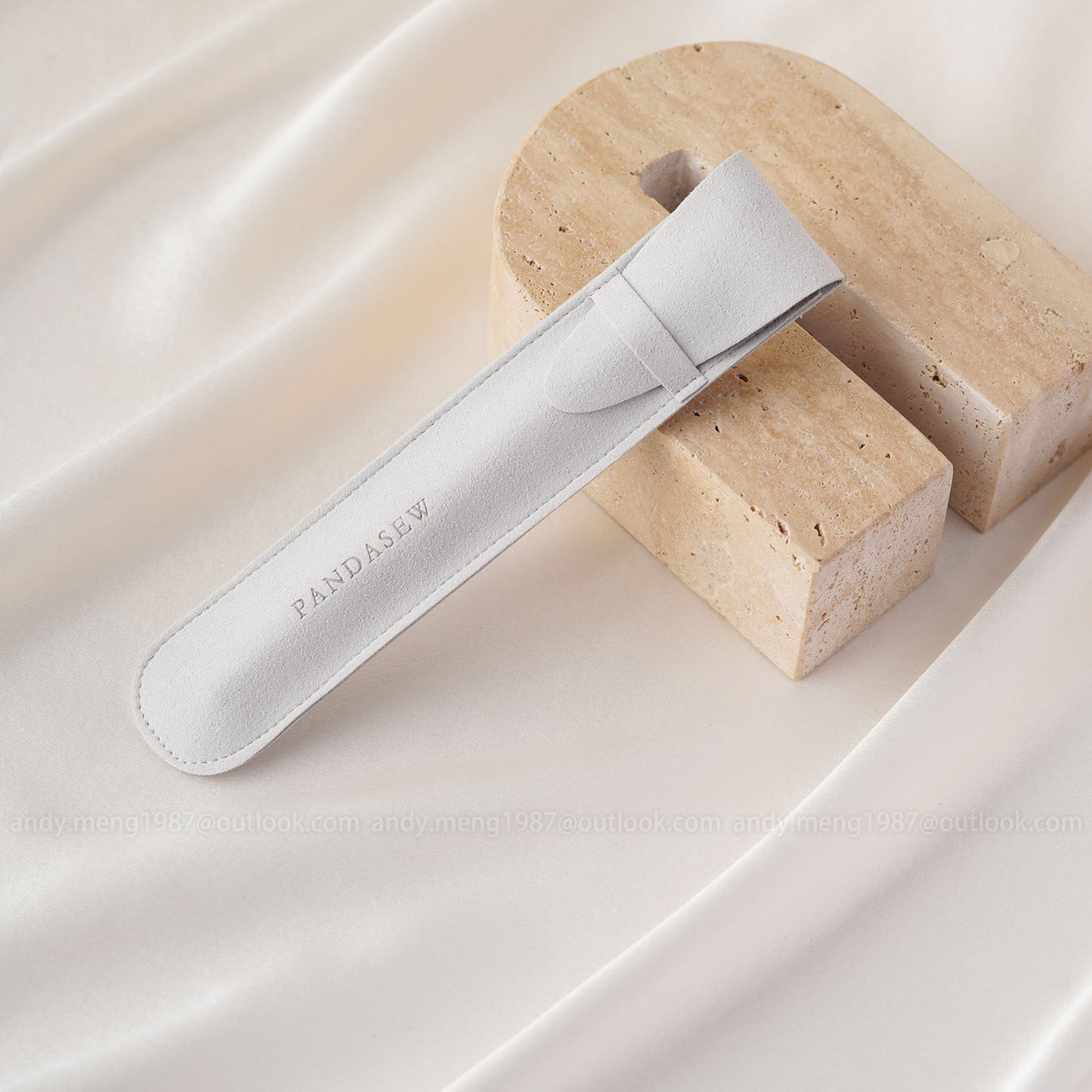 light grey color pen pouch