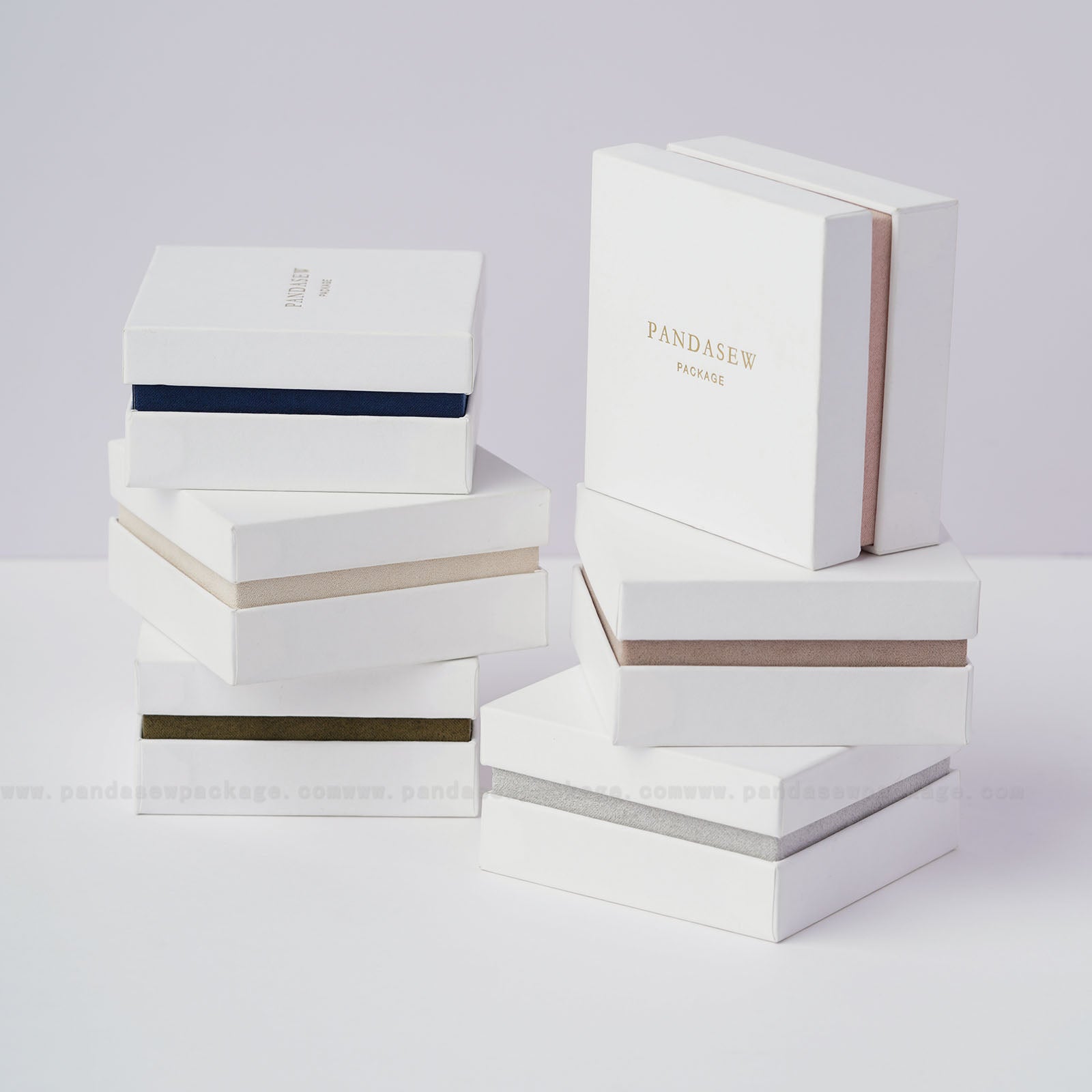 Pandasew custom package box, 50pcs wholesale price jewelry box