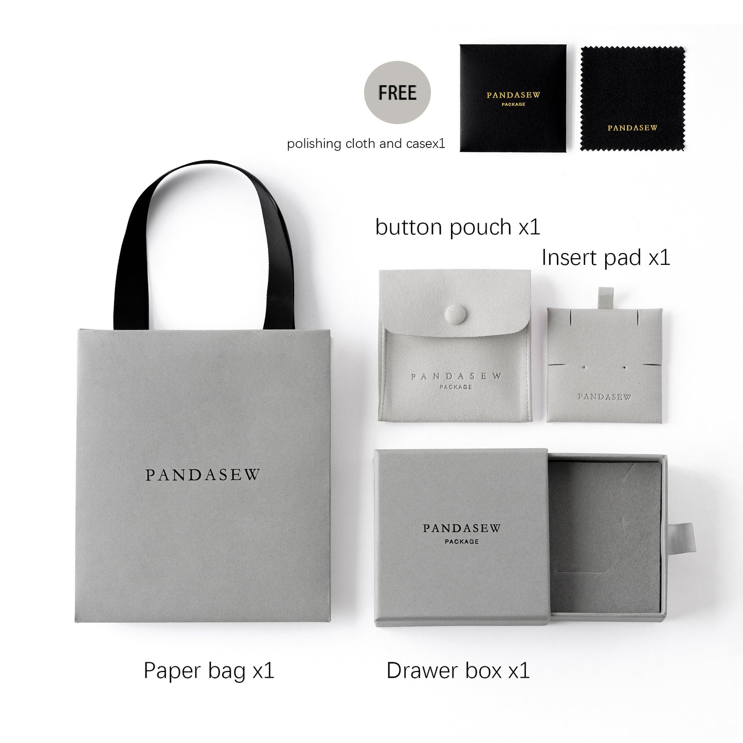 jewelry button bag with logo custom