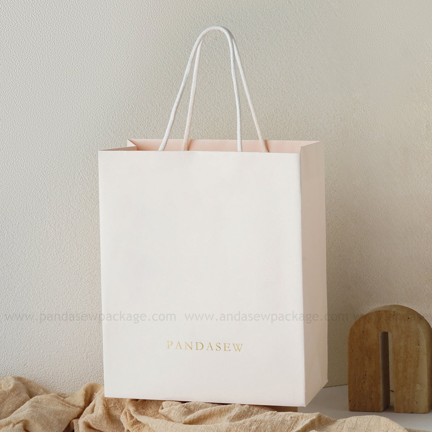 ivory kraft paper bags large bag 24x29cm