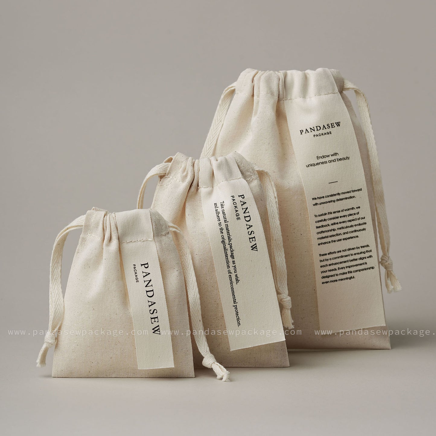 Pandasew pouch print logo