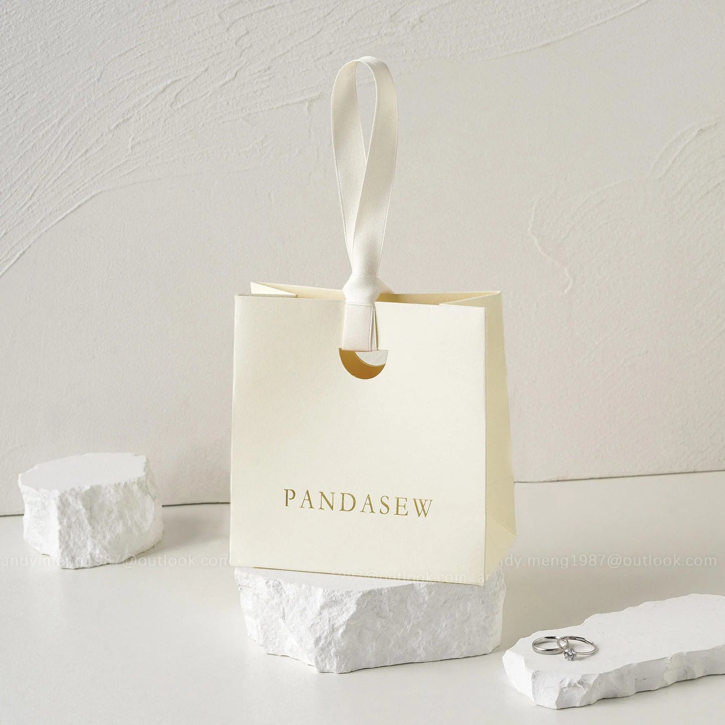 customized paper bag manufacturer, cream tote bags