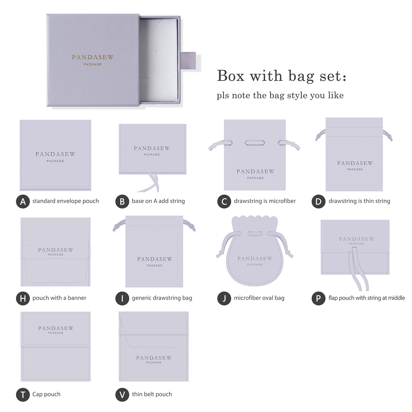 custom purple jewelry box with pouch set