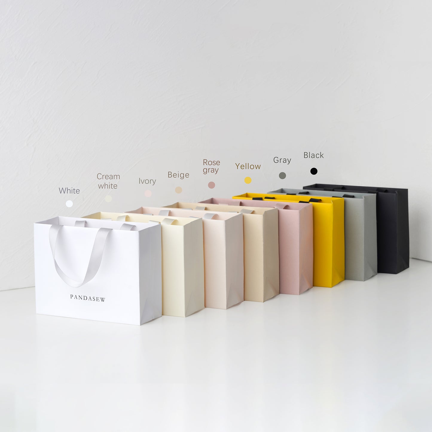 printed paper bag, kraft paper bags in diverse colors