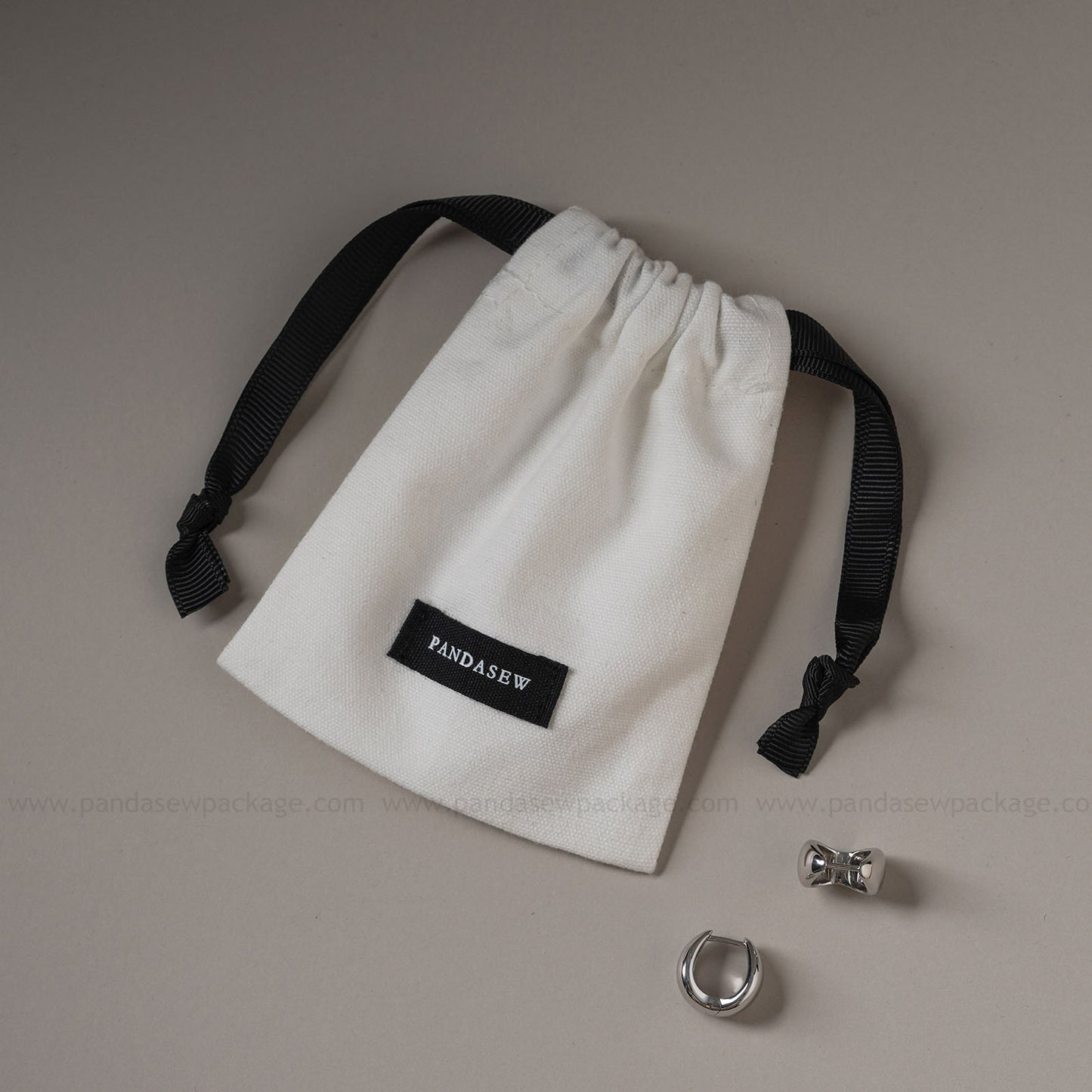 white cloth bag bulk order, nature cotton drawstring bag print logo