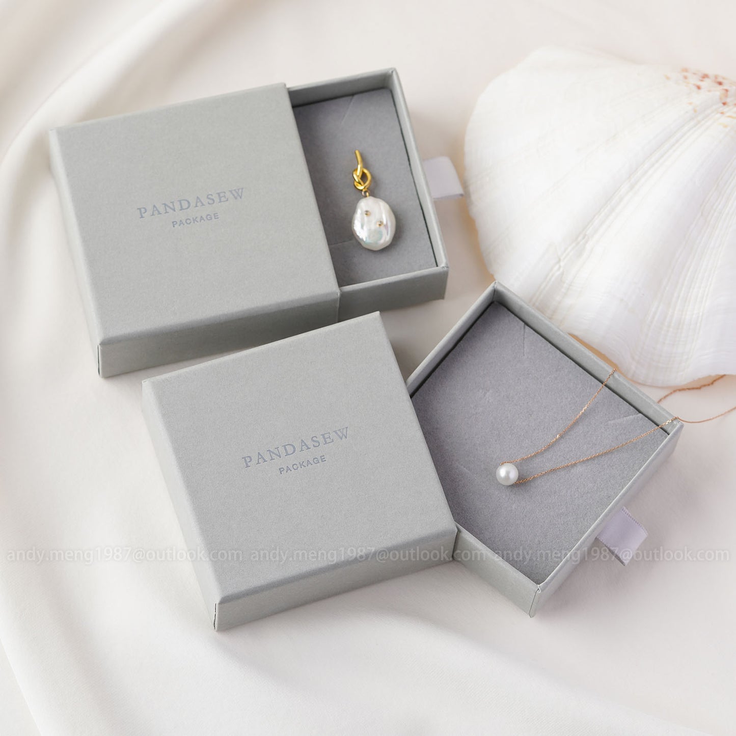 gray jewelry box drawer style