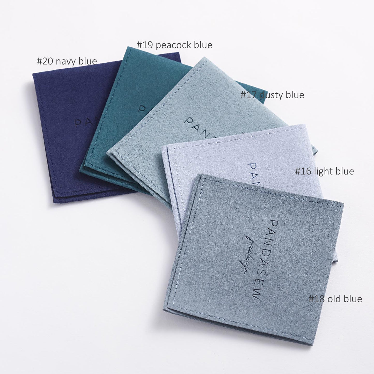 Pandasew Custom Logo 50PCS Microfiber Jewerly Pouch Packaging