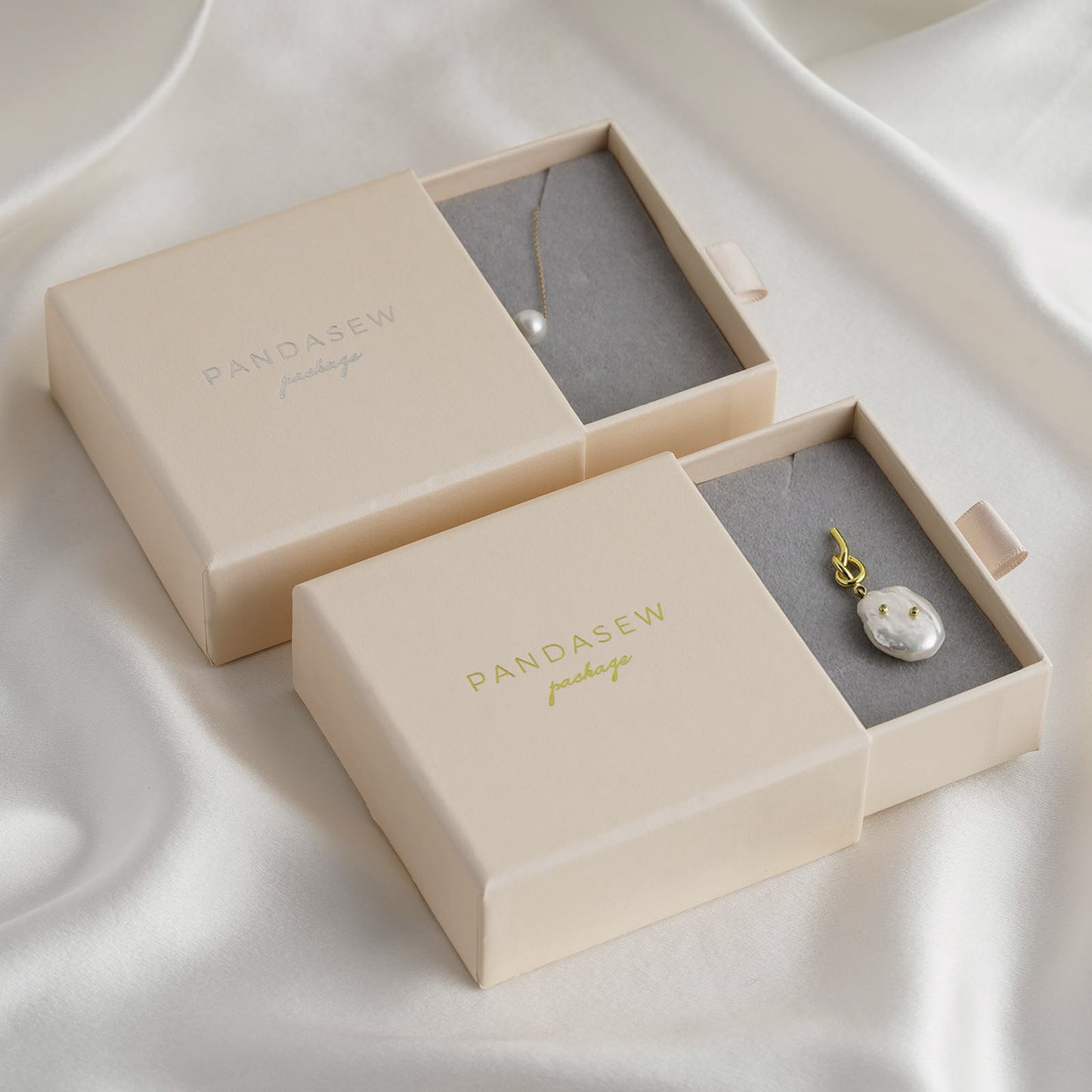 nude jewelry gift boxes with foam inside