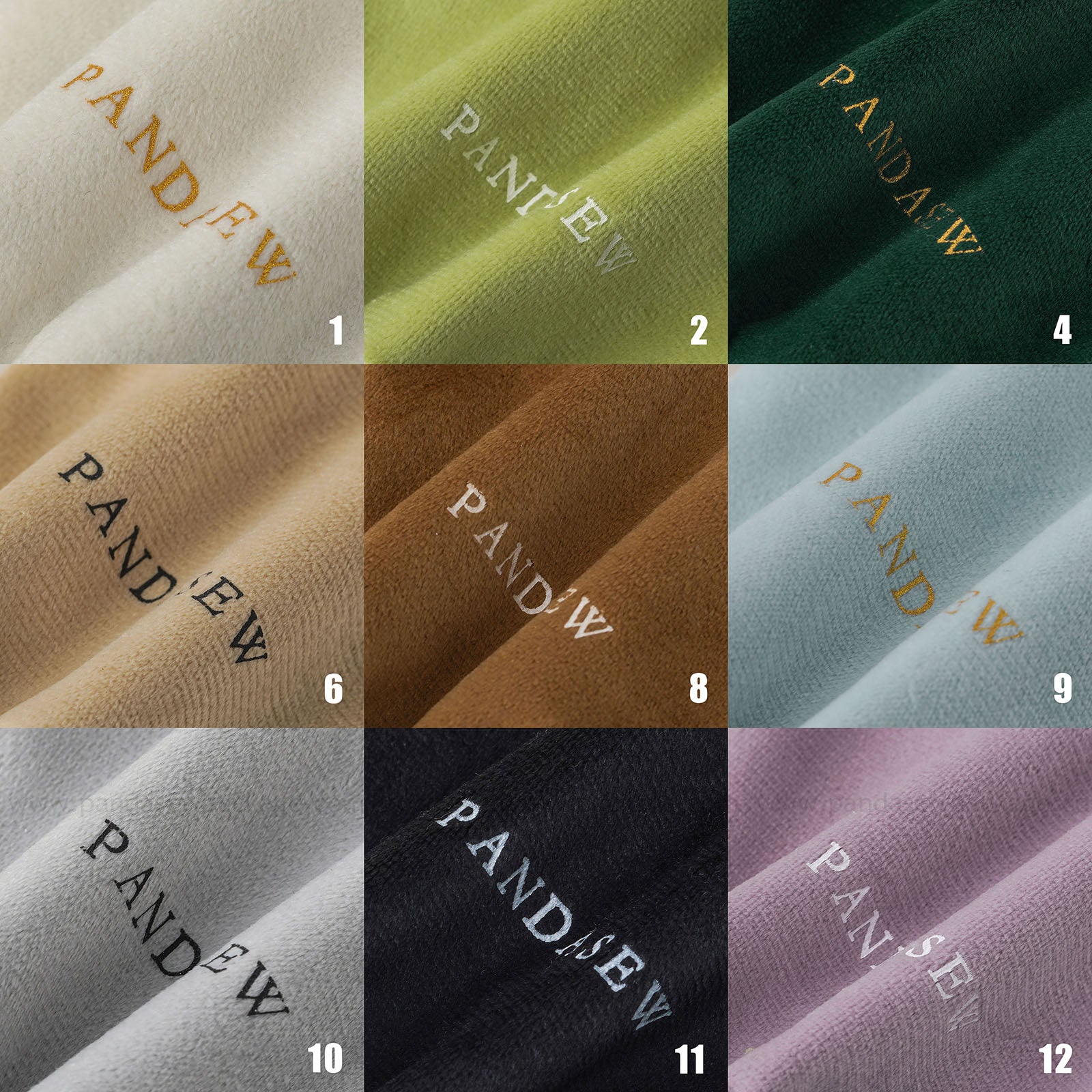 Pandasew package supplier color code