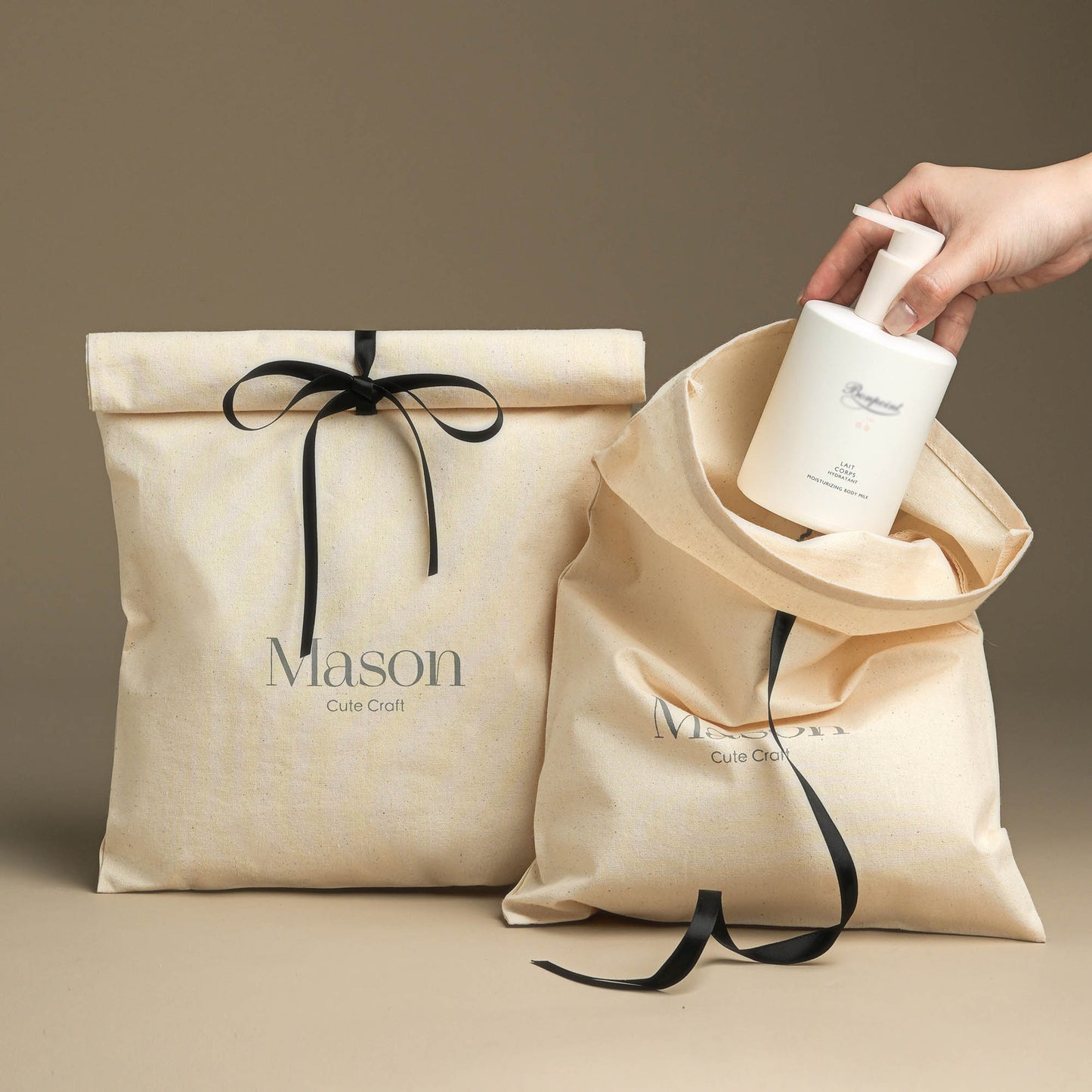 50pcs Thick Cotton Envelope Dust Bags Custom Logo Butterfly - tied Drawstring eco - friendly Bag for Jewelry, Handbag, gift, toys & Clothes THI-101
