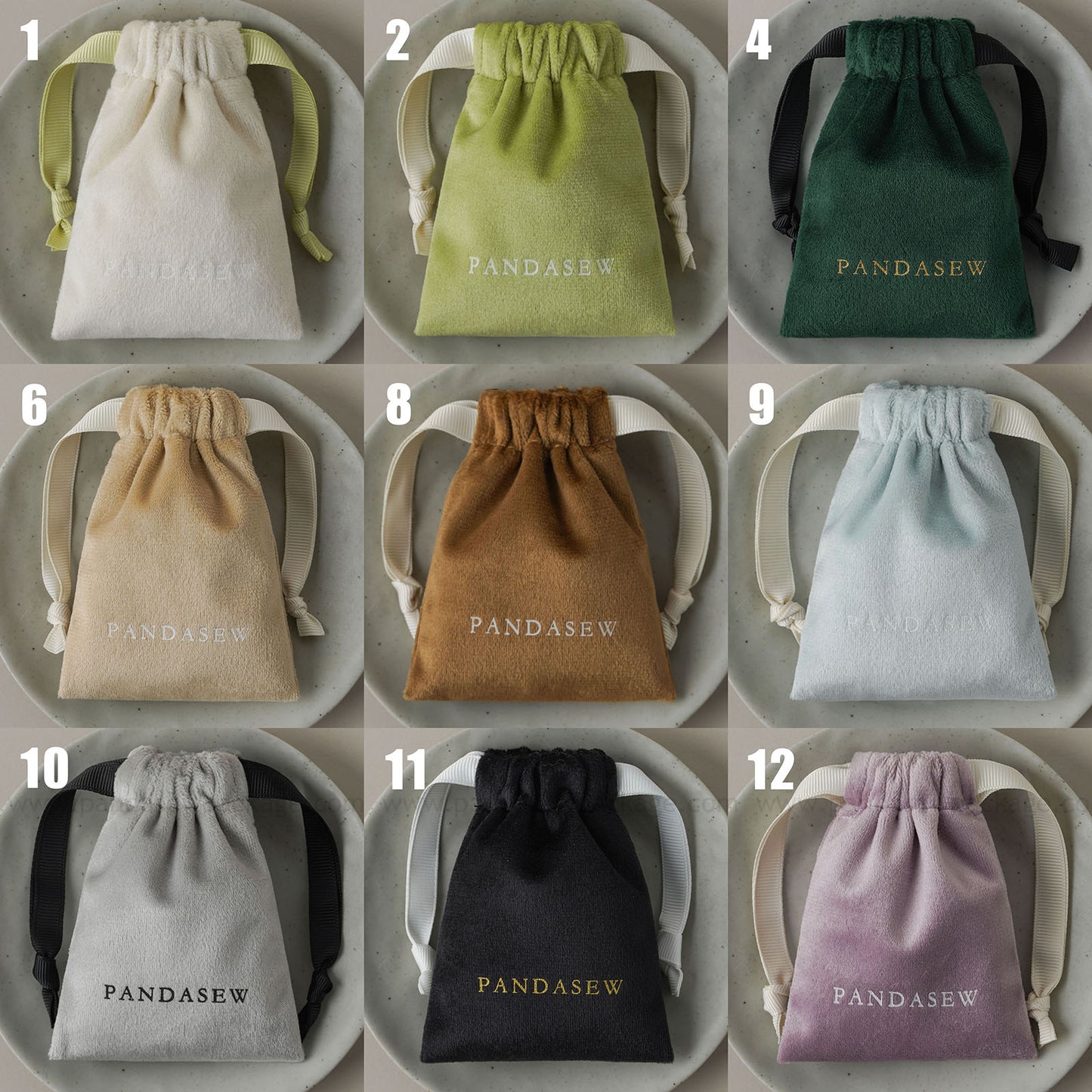 Luxuroius storage drawstring bag with custom logo