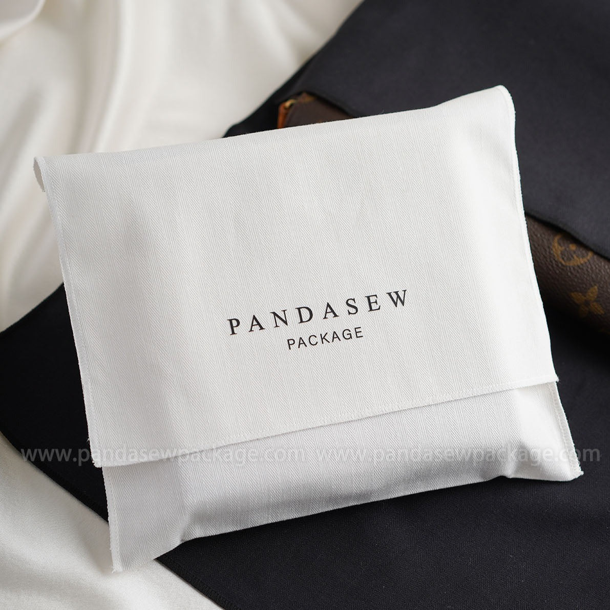 50pcs Big herringbone twill cotton pouch Envelope Flap Package Bag cus –  PandaSew