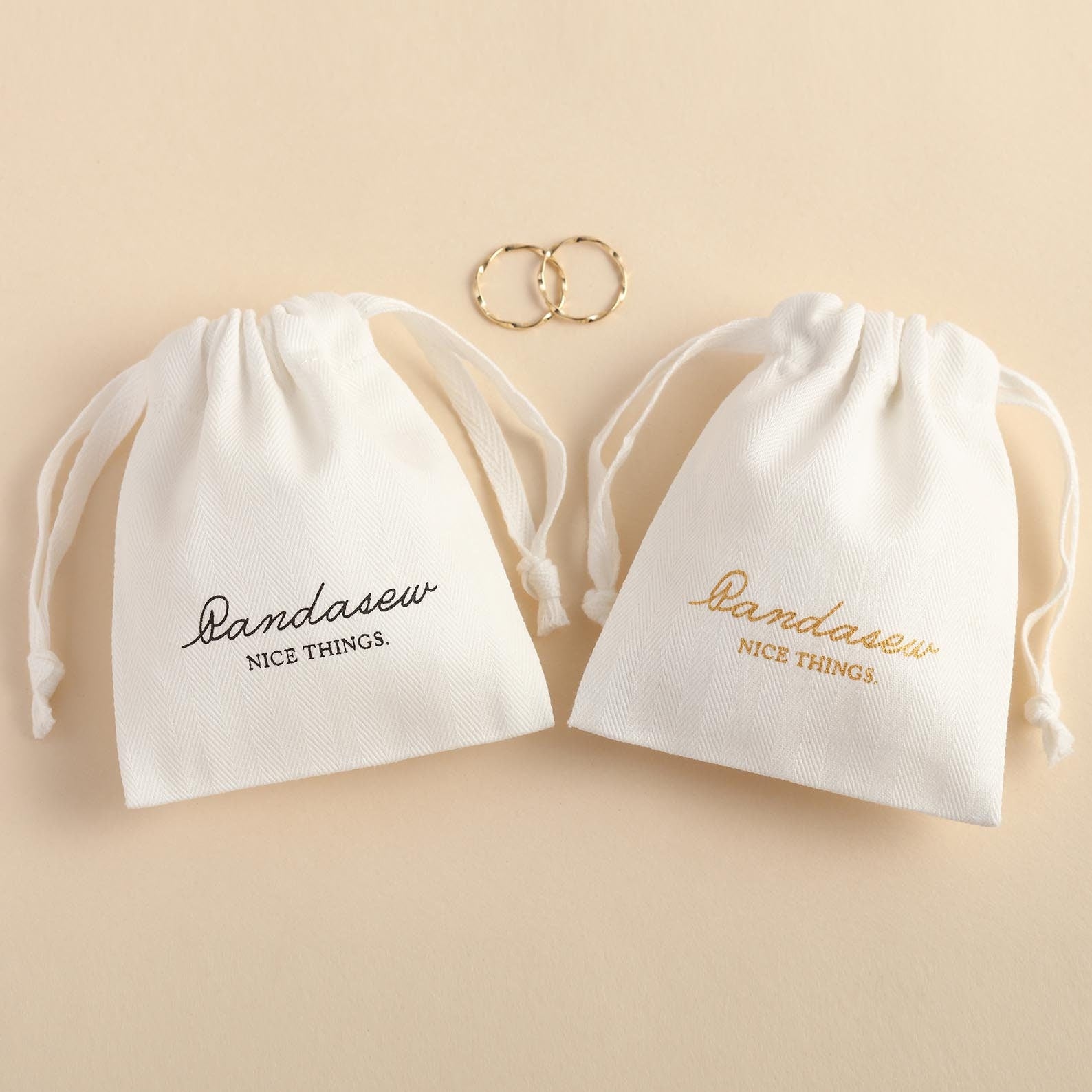 branding logo cotton jewelry bag