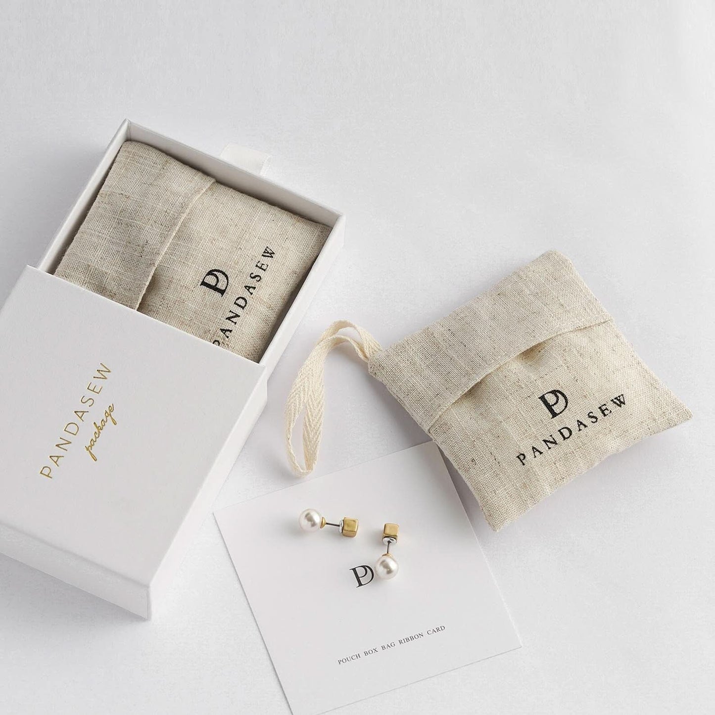Jewelry package set box with bag set custom logo