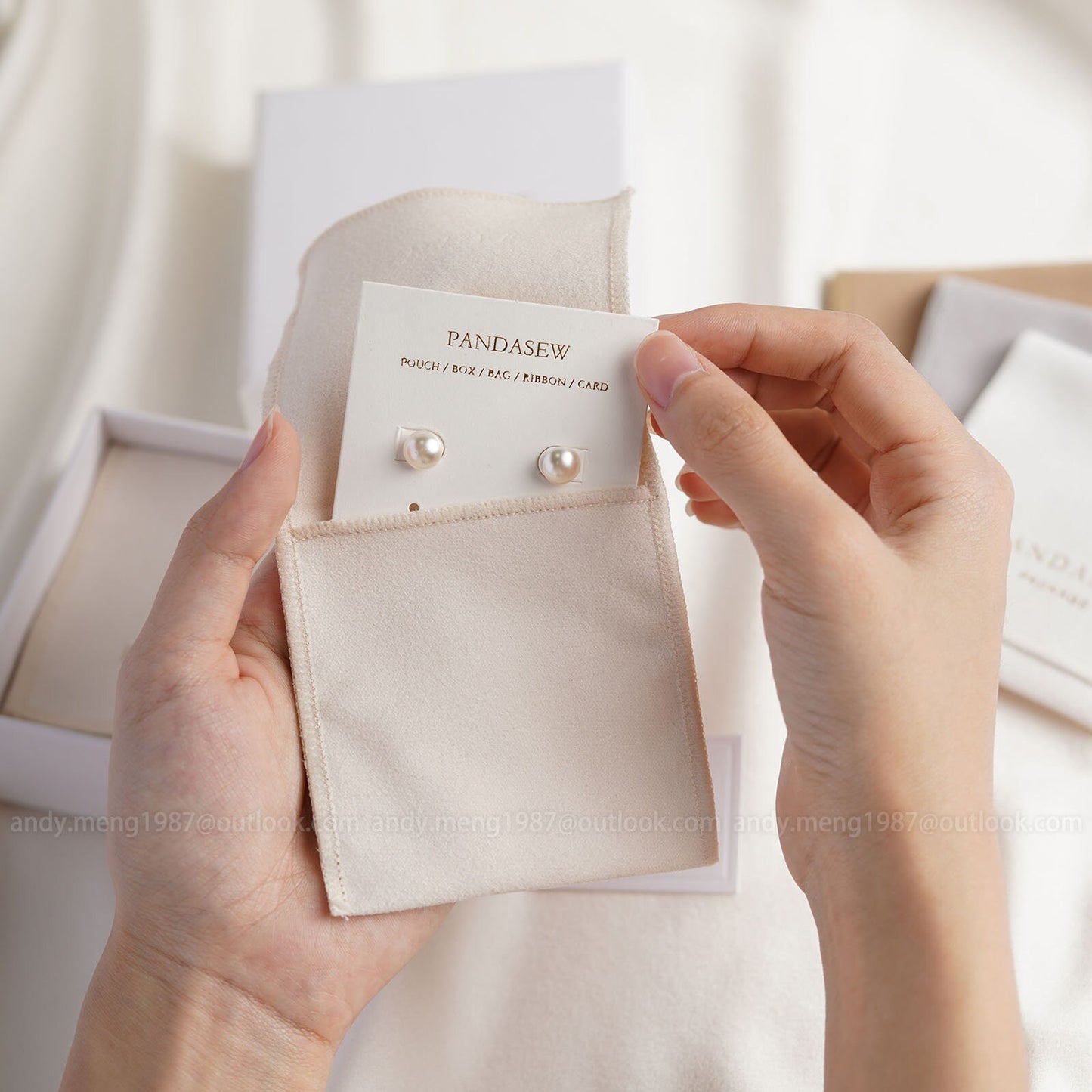 jewelry package set with logo printing