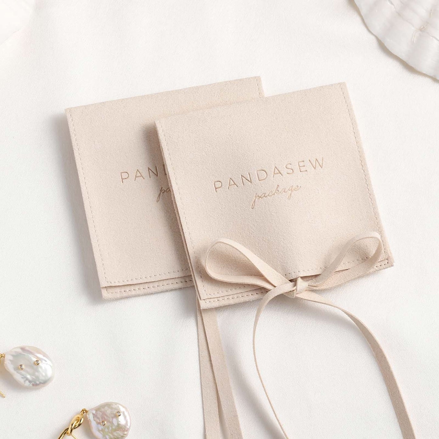 Most popular 8x8cm microfiber pouch with personalized logo