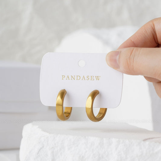 earring cards deboss logo high quality jewelry card