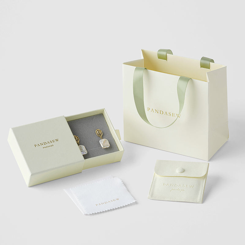 jewelry package set jewelry box jewelry bag and polishing cloth