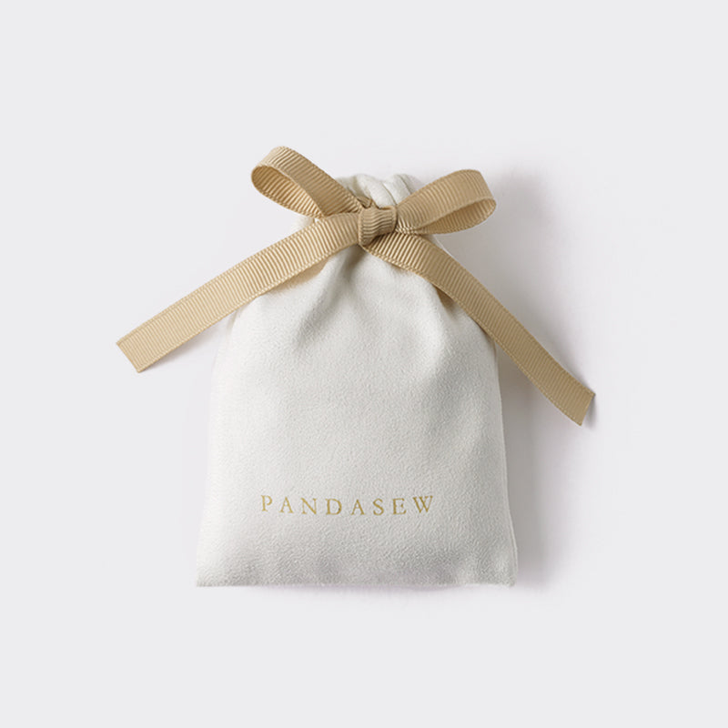 flannel drawstring bag
