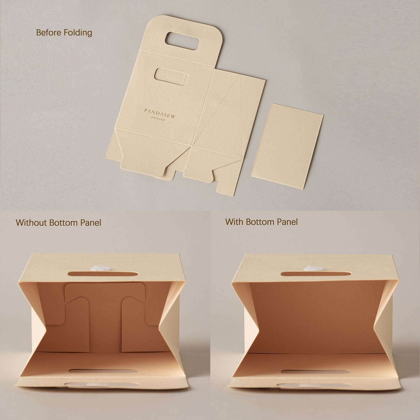 50pcs Customize Paper bag gift package bag with personalized logo wedding bag  Flat Packing STB-002