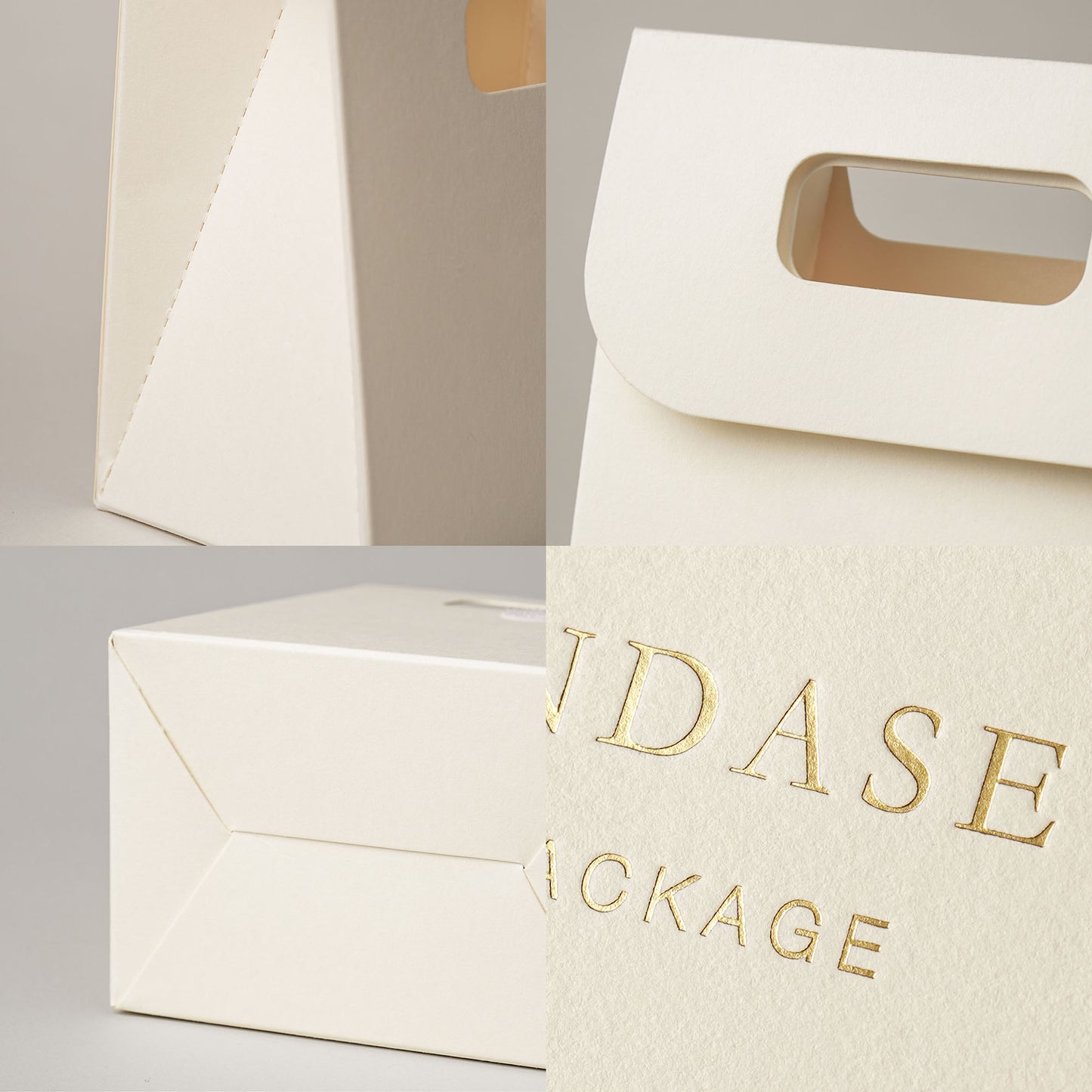 50pcs Customize Paper bag gift package bag with personalized logo wedding bag  Flat Packing STB-002
