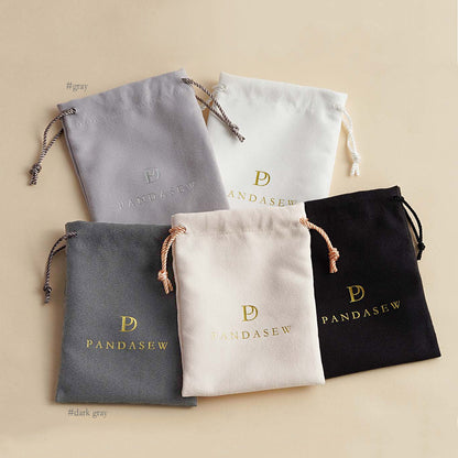 100pcs Velvet Envelope Bag Personalized Logo Print Jewelry Pouch Custom Jewellery Packaging Pouch Ring Brooch bags Bulk VEL-104