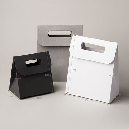 50pcs Customize Paper bag gift package bag with personalized logo wedding bag  Flat Packing STB-002