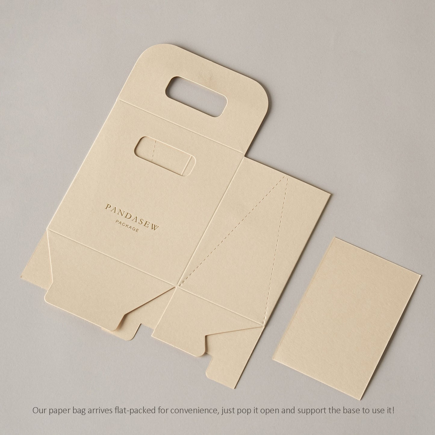 50pcs Customize Paper bag gift package bag with personalized logo wedding bag  Flat Packing STB-002