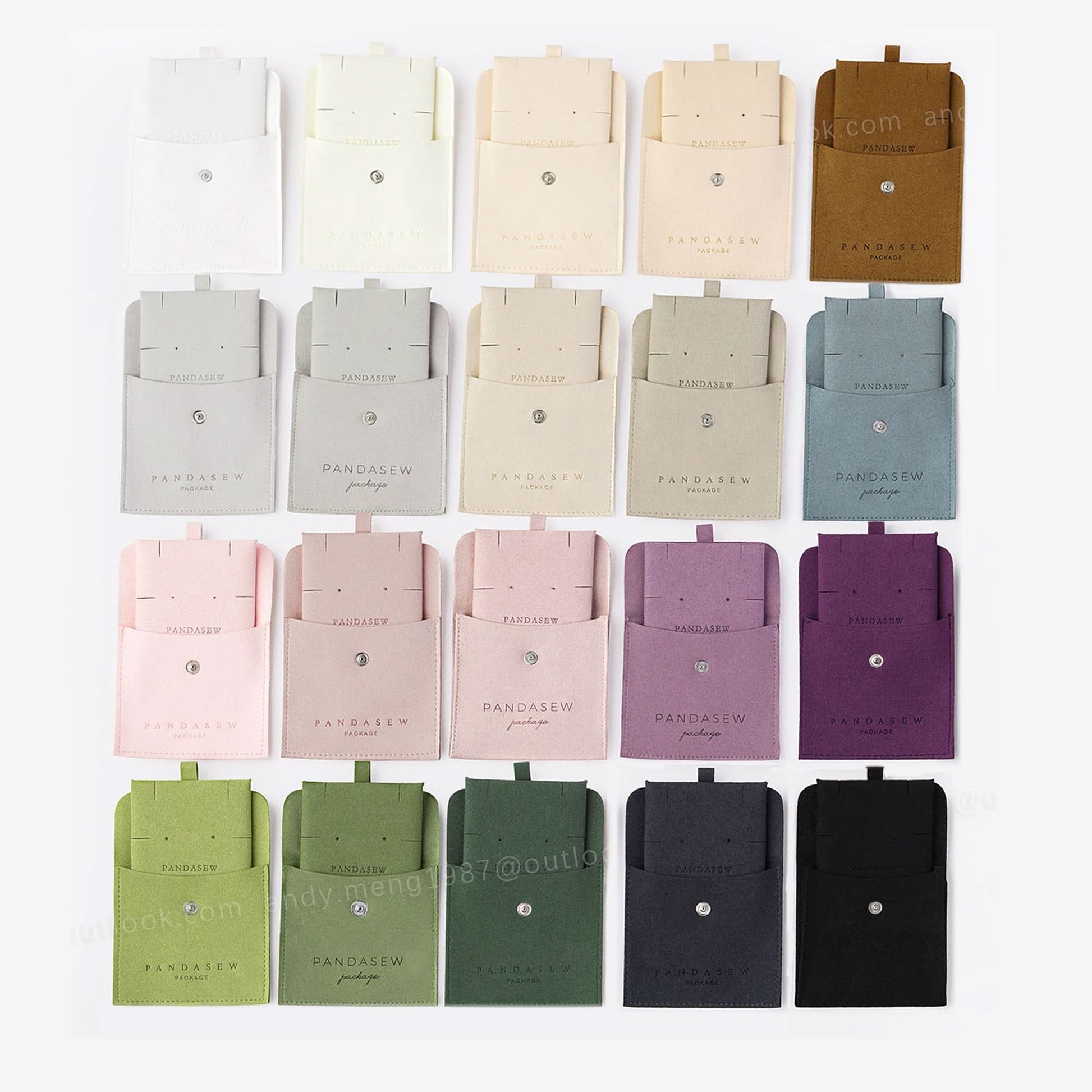 color numbers for 6x6 cm insert pads, custom earring&necklace&ring cards