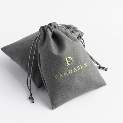 100pcs Velvet Jewelry Drawstring Bags Generic Top Pandasew Custom Logo VEL-102