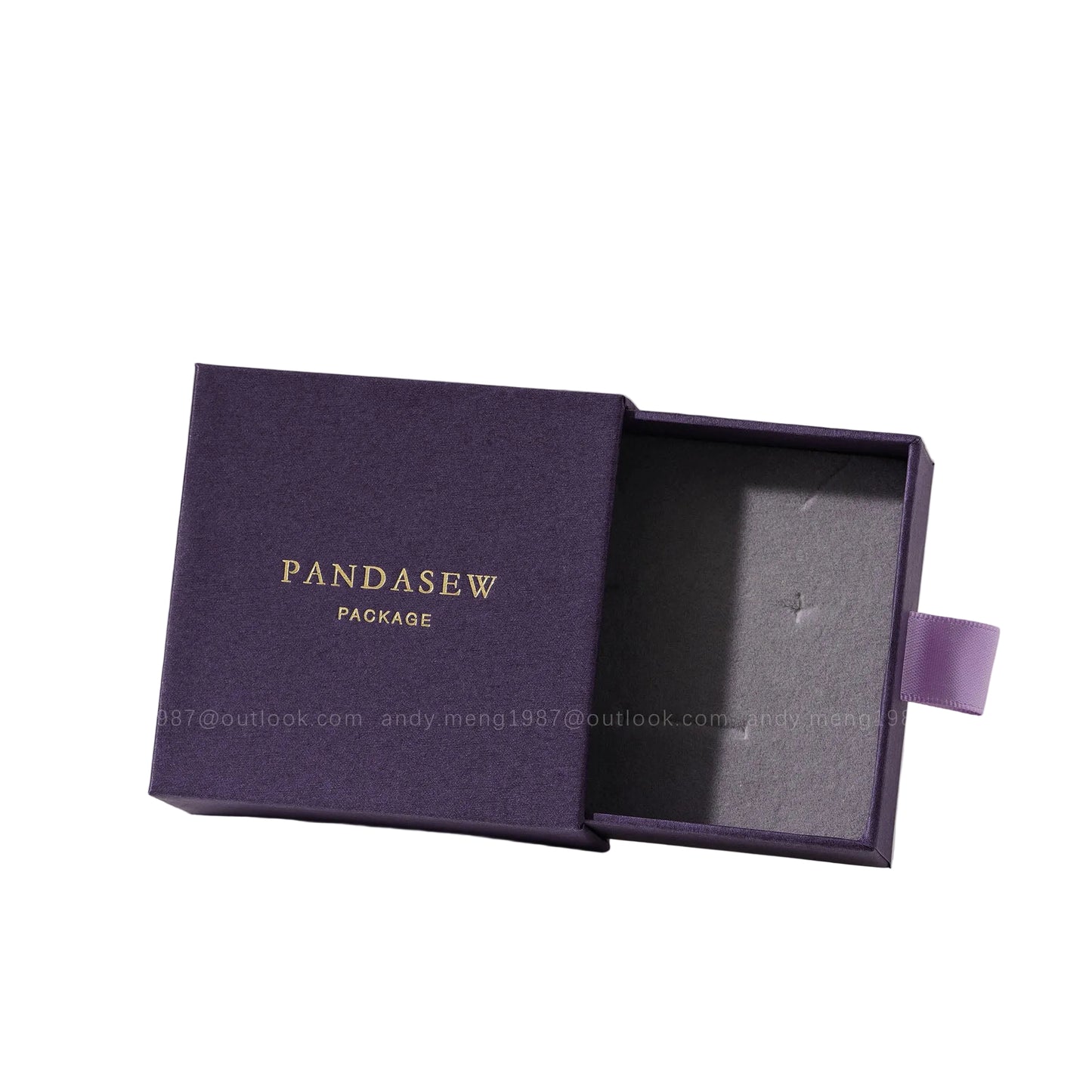Pandasew purple jewelry box